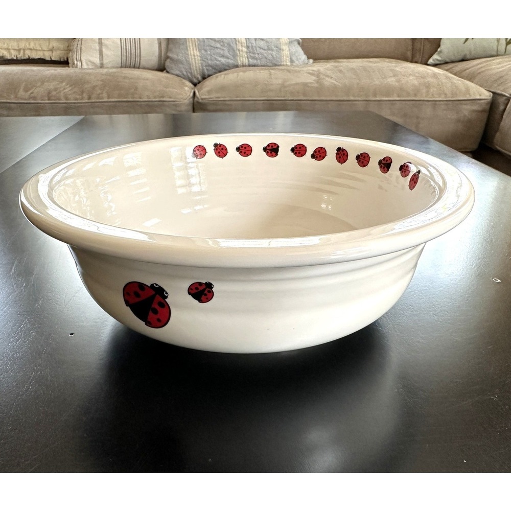 Fiestaware Fiesta 8.25" Quart Serving Bowl Ladybugs Dillard's Exclusive NOS